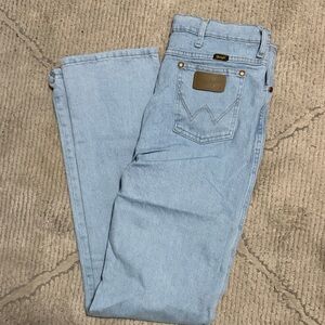 Wrangler Men's Sky Blue Straight Jeans